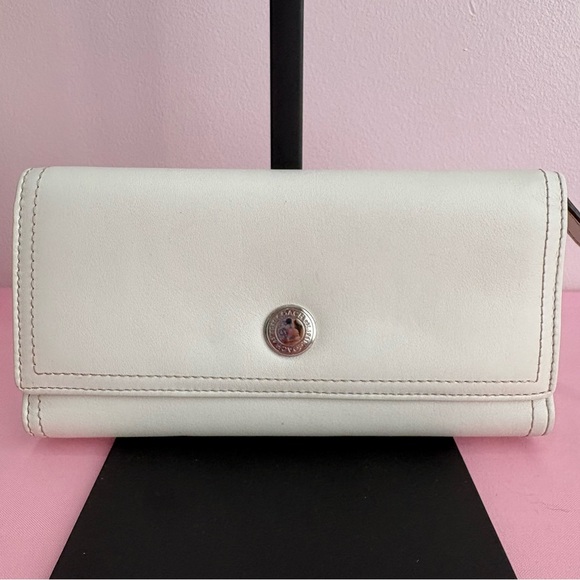 Coach Chalk White Leather Women's Wallet - Picture 2 of 9